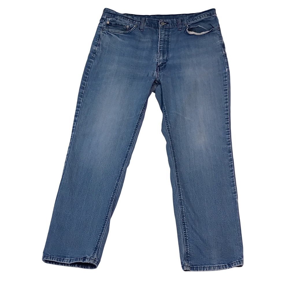 Levis 541 Athletic Taper Mens Blue Denim Jeans Size 40x34 Medium Wash fit 38x31